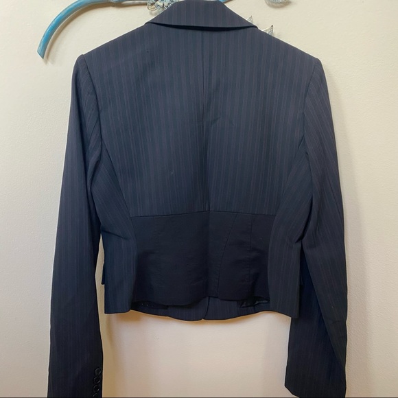 BCBG Max Azria Black pinstripe Blazer Sz S NWT - Picture 3 of 6